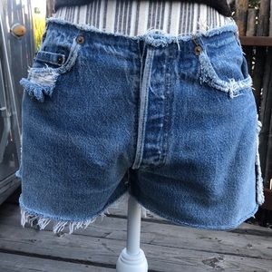 Vintage Reworked Distressed Levi’s Shorts